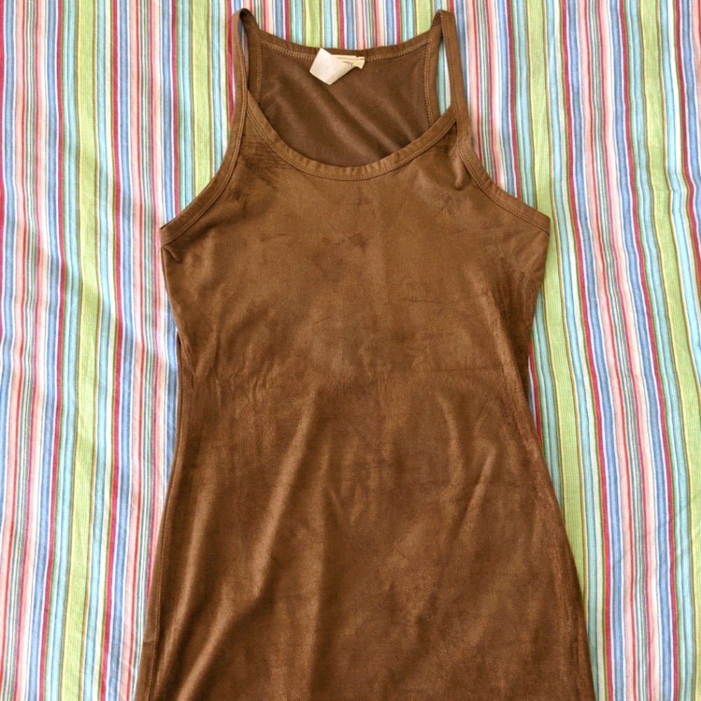 Suede Midi Dress
